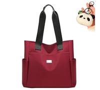 Générique Gloryboom Shoulder Bag, 2025 New Large Capacity Water Repellent Multi Pocket Nylon Shoulder Bag (Red)