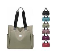 Générique Gloryboom Shoulder Bag, Large Capacity Water Repellent Multi Pocket Nylon Shoulder Bag, Simple and Versatile for Women (C)