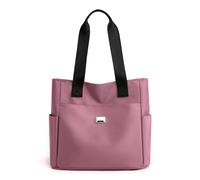 Générique Gloryboom Shoulder Bag, Large Capacity Water Repellent Multi Pocket Nylon Shoulder Bag Simple and Versatile for Women (Pink)