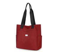 Générique Gloryboom Shoulder Bag, Large Capacity Waterproof Multi Pocket Nylon Shoulder Bag, Casual And Versatile (Red)