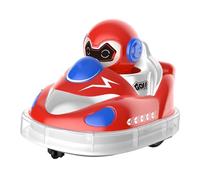 Générique Glow Crashers RC Bumper Cars, Rechargeable Bumper Cars, with LED Lights and Music (Red)