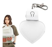 Générique Glow Heart Keychain Light, Handbag and Purse Pendant with Led Lamp, Compact Accessory for Women Wallets, Travel, Parties, and Evening Use Stylish Heart Shaped Design for Practical Fun