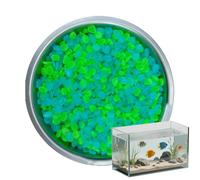 Générique Glow in The Dark - 500 Piece Landscape Decorative Rocks for Use | Colorful DIY with Glowing Aquarium Fish Tank, Pebble Stones for Garden Pond Yard Art Craft Accent Decoration Set