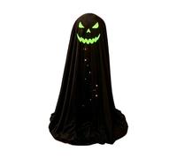 Générique Glow in The Dark Black Ghost Garden Decoration Standing Ghost Yard Prop Porch Halloween Ģhost Statue Outdoor Lawn Ornament