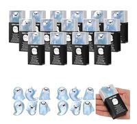 Générique Glow in The Dark Mini Ghost Figures with Box, Halloween Mini Figures, Small Resin Miniature Cute Ghost, Halloween Party Luminous Favors (12Pcs*White)