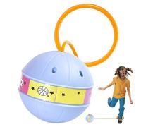 Générique Glowing Bouncing Ball Ankle - Colorful Jump Rope, LED Swing Toy, Light-Up Exercise Game, Durable Elastic Band | Fun Outdoor Sports Toy for Kids Adults Elder Fitness Training Backyard Play