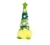 Générique Glowing Christmas GNOME - Lighted Holiday Dwarf Figurine, Festive Table Display | Charming Accent for Indoor Family Party Winter Desktop Bookshelf Mantel TV Cabinet Entrance Decor