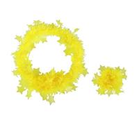 Générique Glowing Necklace Fluorescent Necklace with Halloween Bracelet | Light Absorbing Neon Necklace Glow Party Supplies with Star Design for Adults Halloween Night Celebration Carnival