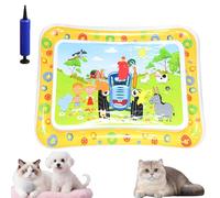 Générique Glowpad for Cats, Ocean Breeze Splashland for Cats, Pet Water Bed for Dogs, Cooling Mat for Dogs, Thickened Leakproof Anti-Scratch, for Indoor & Outdoor Summer Fun for Cats (F)