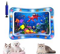 Générique Glowpad for Cats, Ocean Breeze Splashland for Cats, Pet Water Bed for Dogs, Cooling Mat for Dogs, Thickened Leakproof Anti-Scratch, for Indoor & Outdoor Summer Fun for Cats (D)