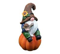 Générique GNOME Automne Decoration - Rustic Resin Garden Statuette | Figure Halloween 5,9 Pouces avec des Détails Artistiques, Ornement Esthétique du Portique Externe Saison De La Saison De Cour