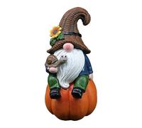 Générique GNOME d'automne - 5,9 Pouces, Figurines en Résine Assises sur Une, Statue Décorative De GNOME d'automne | Ornement De Festival De Récolte pour Maison, Porche, Jardin, Cour, Décor D'automn
