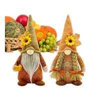 Générique GNOME De Décoration d'automne, Saisonnière Polyvalente, 32x11cm / 12,6x4,33 Pouces, Décoration De GNOME sans Visage, Figurines Festives d'automne, Accent De Vacances Parfait, pour Les Table