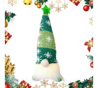 Générique GNOME de Noël - Père Noël de 10 cm, GNOME de Nooël Lumineux Auto-adhésif, Horloge, Jouet Gnoe à Piles | de nël Portable avec Chapeau tricoté en Flocon de Neige, Table d'intérieur de vac