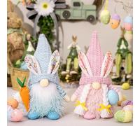 Générique Gnomes De PâQues-Lapin De PâQues, Decoration Paques, Lutin De Printemps-Tenant des Carottes Et des œUfs De PâQues, Decoration Printemps