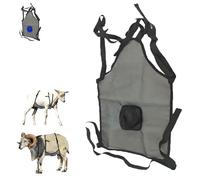 Générique Goats Skirt Apron, Anti Breeding Apron for Sheep & Goats, Adjustable Livestock Mating Control Skirt, Animal Supplies with Straps, Farm Ranch Using (Black)