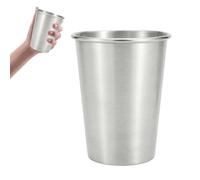 Générique Gobelet À Pinte En Acier Inoxydable 304 - Verre À Boire En Métal Incassable De 350 Ml, Empilables Incassables | Tasses Pour, Tout-petits, Bar, Maison, Restaurant, Fêtes En Pl