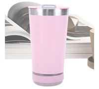 Générique Gobelet De Haut-parleur - Acier Inoxydable 304 16oz | Tasse À Café Isolée Avec Base De Musique Sans Fil Amovible | De Voyage Portable Avec Câble USB-C Pour Les Fêtes En Plein Air Et