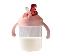 Générique Gobelet de Transition Sippy Cup - 300ml Goblet d'Apprentissage pour Alimentation et Sevrage | Gobelet avec paille lestée - pour 12-36 Mois Lait en Poudre Maison Crèche Chambre Poussette