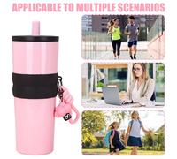 Générique Gobelet Isotherme Voyage, Gobelet Isotherme En Acier Inoxydable 304 800ml Pour Voyage, Bouteille Réutilisable Avec Couvercle et Paille pour Voyages, Sport, Bureau et Événements