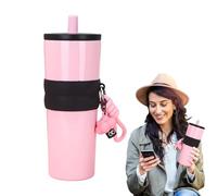 Générique Gobelet Isotherme Voyage | Gobelet Isotherme En Acier Inoxydable 304 800ml Pour Voyage - Grande Capacité avec Couvercle et Paille pour Salle de Sport, Bureau, Fêtes, Plage et Déplacements