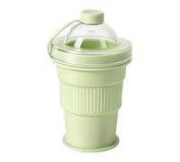 Générique Gobelet Pliable - Moule à Boules de Glace Réutilisable avec Couvercle - Gobelet À Boire Pliable En Silicone | Pour Jus Vin Boisson Gym Camping Plage Pique-nique École Adultes Étudiants