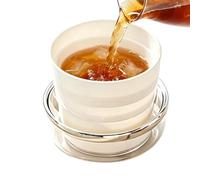 Générique Gobelet Voyage Pliable | Gourde Réutilisable Légère et Compacte Pliable - Bouteille de Voyage | Pour Plein Air, Randonnée Course Croisière Camping d'Été Café Glacé et Chaud Boisson de