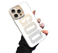Générique God Has a Plan for You Inspirational Phone Case for iPhone, Christian Faith Pattern Design, Scratch-Resistant Anti-Slip Shockproof Protective Cover (Silver,for iPhone 13)