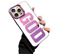 Générique God Has a Plan for You Inspirational Phone Case for iPhone, Christian Faith Pattern Design, Scratch-Resistant Anti-Slip Shockproof Protective Cover (Purple,for iPhone 17)