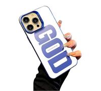 Générique God Has a Plan for You Inspirational Phone Case for iPhone, Christian Faith Pattern Design, Scratch-Resistant Anti-Slip Shockproof Protective Cover (Blue,for iPhone 14 Plus)