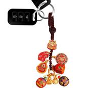 Générique God of Wealth Bag Pendant -Women Men Keychain Pendant Wealth God Charm - Chinese Traditional Figurine Backpack Ornament Automotive Trim for Luck and Prosperity