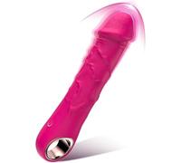 Générique Godes Réalistes En Silicone De 7 Pouces, Vibromasseur Point G Pour Seins, Clitoris, Baguette De Chair Vibrante Anale Avec 10 Modes De Vibration Pour Femmes, Jouets Sexuels Pour Adultes,A