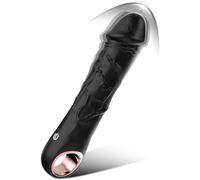 Générique Godes Réalistes En Silicone De 7 Pouces, Vibromasseur Point G Pour Seins, Clitoris, Baguette De Chair Vibrante Anale Avec 10 Modes De Vibration Pour Femmes, Jouets Sexuels Pour Adultes,B