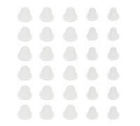 Générique Godets D'encre en Silicone Blanc pour Tatouage 200 Pièces, Faciles à Transporter, Forme en U, pour Professionnels du Tatouage et Salons de Beauté