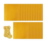 Générique Gold Aluminum Foil - 20-Piece 15x15cm Embossed Aluminum Sheets Crafting Foil | Heavy Duty Art & Craft Supplies for Painting Engraving Mounting Tooling Metalworking Home Decor School