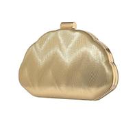 Générique Gold Clutch | Elegant Adjustable Strap Gold PU Leather,Formal Party Prom Handbags | Wedding Prom Formal Events Commuting Casual