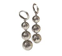 Générique Gold Color Round Ball Necklace Pendants Earrings Ring Set Women Traditional Jewelry African Bridal Sets Wedding Party (Model 4)