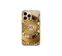 Générique Gold Compass Pattern Hard Case for iPhone Ultra-Thin Drop-Proof and Shockproof Phone Case for iPhone 17/16/15/14/13/12/11 Pro Max (Gold,11 Pro)