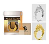 Générique Gold Craft Paint - Liquid Painting Supplies For Artistic Projects, 300g Water-Based Gold Wood Paint With Smooth Coverage, Decorative Finish For Window Iron Railing Furniture Hardware