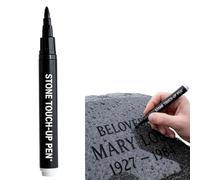 Générique Golden Gravestone Marker Pen for Restore Erased Inscription Waterproof Touch Up Pen Strong Coverage Great for Funeral and Memorial Inscription (Black)