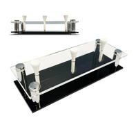 Générique Golf Ball Display Stand - Acrylic Metal Showcase | Storage Rack | Turf Golf Ball Stand Display With Tee And Base Clear Acrylic for Sports Center Bedroom Living Room Home Offices Desktop