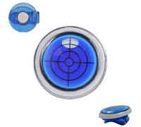 Générique Golf Ball Marker Round Cap Clip Mark with Level Function, Portable Removable Attaches, Easily to Golf Cap, Golfs Training Tool Ball Line Marker Accessory (Blue)