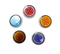 Générique Golf Ball Marker Round Cap Clip Mark with Level Function, Portable Removable Attaches, Easily to Golf Cap, Golfs Training Tool Ball Line Marker Accessory (5 Mix)