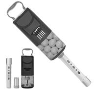 Générique Golf Ball Retriever, Aluminum Ball Collection Tube with Storage Bag, Lightweight Pocket Shagger Holds 80 Balls, Quick Pickup Tool for Driving Range Practice Field Training Course Use