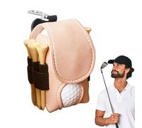 Générique Golf Ball Waist Bag 1.77x3.35x0.39 inches | Small Pouch Bag for Golf Balls Tees with Belt Clip,Portable with Safe Lock for GolfBalls