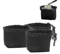 Générique Golf Club and Golf Ball Cleaning Bag, Golf Ball and Golf Club Cleaner Pouch, Portable Golf Clubs and Groove Washer Bag, Machine Washable, Waterproof Liner (3pcs)