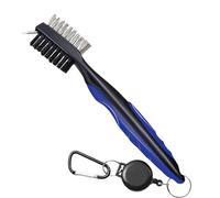 Générique Golf Club Brush - Nylon Steel Bristle Golf Club Brush | Golfs Clubs Cleaner Brushes | Heavy Duty Golfs Ball Cleaner Clubs Accessories for Driving Range Home Practice Outdoor Course Vacation