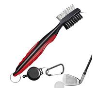 Générique Golf Club Brush - Nylon Steel Bristle Golf Club Brush | Golfs Clubs Cleaner Brushes | Heavy Duty Golfs Ball Cleaner Clubs Accessories for Driving Range Home Practice Outdoor Course Vacation