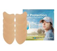 Générique Golf Face Patch, Uv Sun Protection, 3.14x4.33in Clear Facial Stickers, Authentic Sweatproof Breathable Design, Outdoor Skin Shield for Sports Golf Beach Activity Use