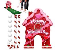 Générique Golf Maison en d'Épice, Cœurs Drôles pour la Saint-Valentin, Jeu et Jouets de Golf pour la Saint-Valentin, pour Activités de Groupe et Familiales Club Sport Intérieur Extérieur Fêtes